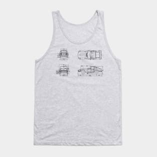 Nissan Datsun 240Z schematic Tank Top